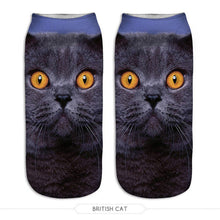 Cat Print Ankle Socks (1 Pair)