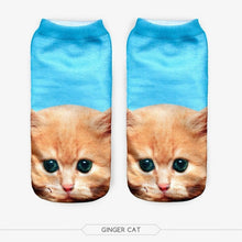 Cat Print Ankle Socks (1 Pair)