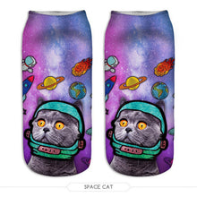Cat Print Ankle Socks (1 Pair)