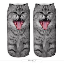 Cat Print Ankle Socks (1 Pair)
