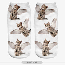 Cat Print Ankle Socks (1 Pair)