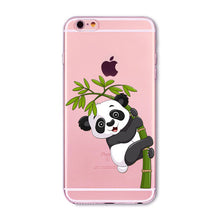 Soft Slim TPU Transparent Cute Animal - Cat / Hamster / Panda / Rabbit Phone Case Cover for iphone 6 6S 4.7"