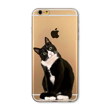 Soft Slim TPU Transparent Cute Animal - Cat / Hamster / Panda / Rabbit Phone Case Cover for iphone 6 6S 4.7"