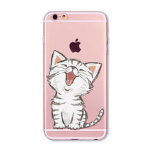 Soft Slim TPU Transparent Cute Animal - Cat / Hamster / Panda / Rabbit Phone Case Cover for iphone 6 6S 4.7"