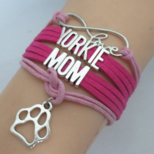 Infinity Love YORKIE MOM Bracelet