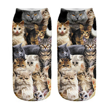 Cat Print Ankle Socks (1 Pair)