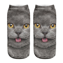 Cat Print Ankle Socks (1 Pair)