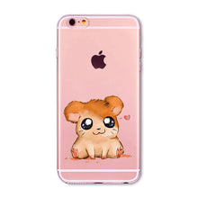 Soft Slim TPU Transparent Cute Animal - Cat / Hamster / Panda / Rabbit Phone Case Cover for iphone 6 6S 4.7"