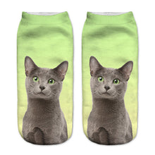 Cat Print Ankle Socks (1 Pair)