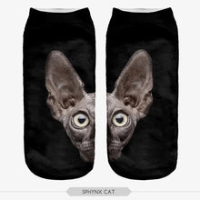 Cat Print Ankle Socks (1 Pair)