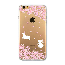 Soft Slim TPU Transparent Cute Animal - Cat / Hamster / Panda / Rabbit Phone Case Cover for iphone 6 6S 4.7"