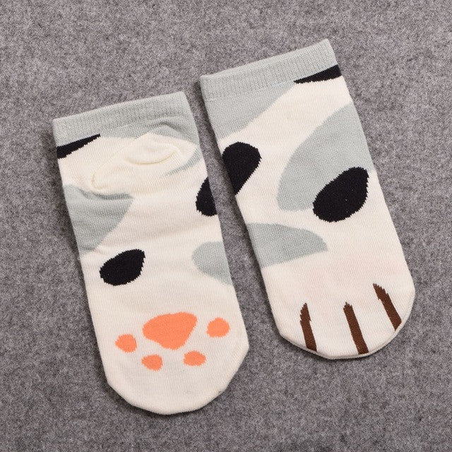 Cat Paw Short Ankle Socks (1 Pair)