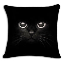 Cat Square Decorative Cotton / Linen Pillowcase 18x18 inches
