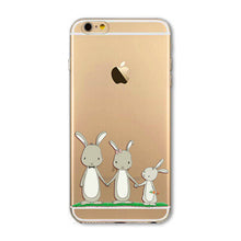 Soft Slim TPU Transparent Cute Animal - Cat / Hamster / Panda / Rabbit Phone Case Cover for iphone 6 6S 4.7"