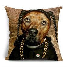 Silly Cat Decorative Cotton / Linen Pillowcase 18x18 inches