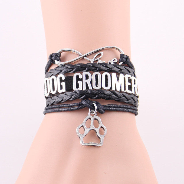 Infinity Love Dog Groomer Bracelet