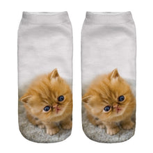 Cat Print Ankle Socks (1 Pair)