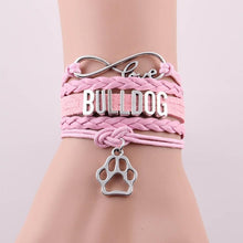 Infinity Love Bulldog Bracelet