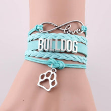Infinity Love Bulldog Bracelet