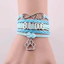 Infinity Love Bulldog Bracelet