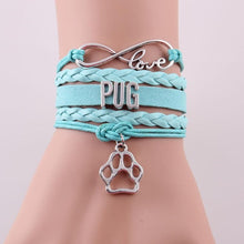 Infinity Love PUG Bracelet