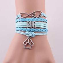 Infinity Love PUG Bracelet