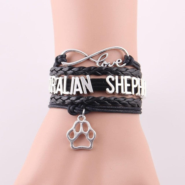 Infinity Love AUSTRALIAN SHEPHERD Bracelet