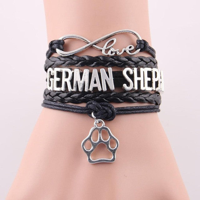 Infinity Love GERMAN SHEPHERD Bracelets