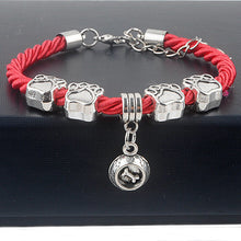 Hand-Woven Dog Paw Rope Chain Bracelets