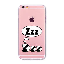 Soft Slim TPU Transparent Cute Animal - Cat / Hamster / Panda / Rabbit Phone Case Cover for iphone 6 6S 4.7"