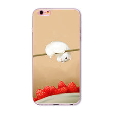 Soft Slim TPU Transparent Cute Animal - Cat / Hamster / Panda / Rabbit Phone Case Cover for iphone 6 6S 4.7"