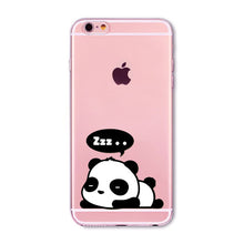 Soft Slim TPU Transparent Cute Animal - Cat / Hamster / Panda / Rabbit Phone Case Cover for iphone 6 6S 4.7"