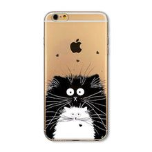 Soft Slim TPU Transparent Cute Animal - Cat / Hamster / Panda / Rabbit Phone Case Cover for iphone 6 6S 4.7"