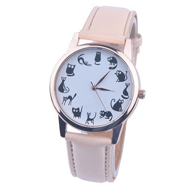 Black Cat Quartz Wrist Watch
