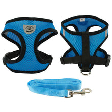 Breathable Mesh Small Dog Pet Harness and Leash Set