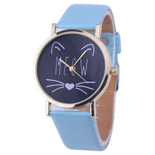 Meow Cat Gold Rim Watch