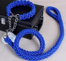 High Quality Color Collar Braided Rope Dog Leashes Pet