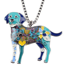 Enamel Labrador Dog Choker Necklace