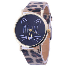 Meow Cat Gold Rim Watch