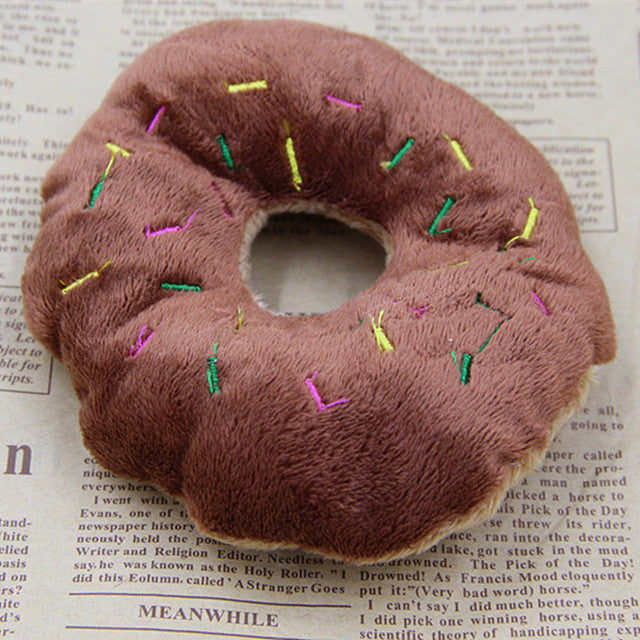 Puppy Squeaker Toy Chew Donut Toy