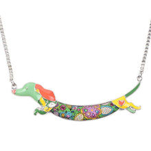 Enamel Animal Pets Dachshund Dog Pendant Necklace