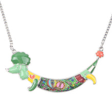 Enamel Poodles Dog Pendant Necklace