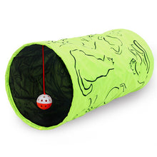 Green Cat Play Tunnel