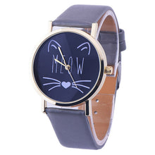 Meow Cat Gold Rim Watch