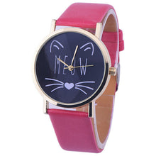 Meow Cat Gold Rim Watch