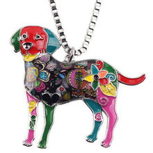 Enamel Labrador Dog Choker Necklace