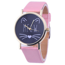 Meow Cat Gold Rim Watch