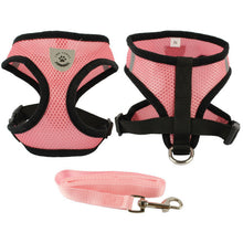 Breathable Mesh Small Dog Pet Harness and Leash Set