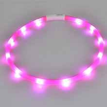 Luminous Led Light Outdoor Dog Collar with USB Charging