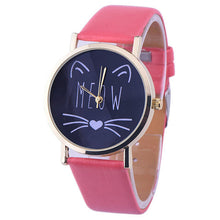 Meow Cat Gold Rim Watch